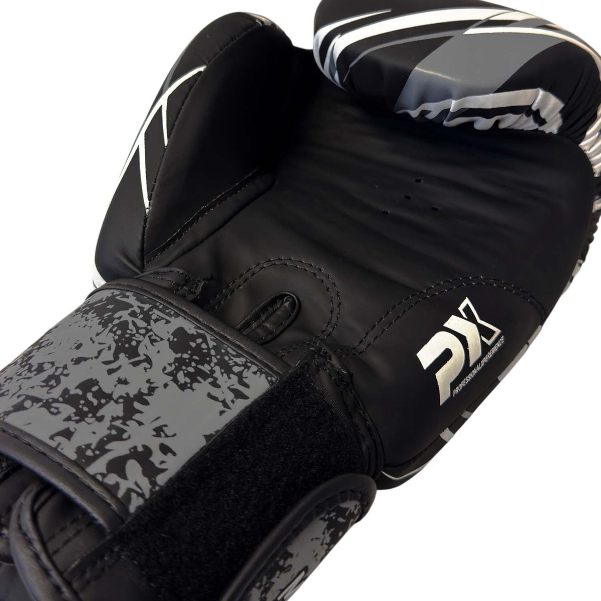 Boxhandschuhe LEGACY X schwarz-grau - Kunstleder - mit Klettverschluss - 8 bis 16 oz