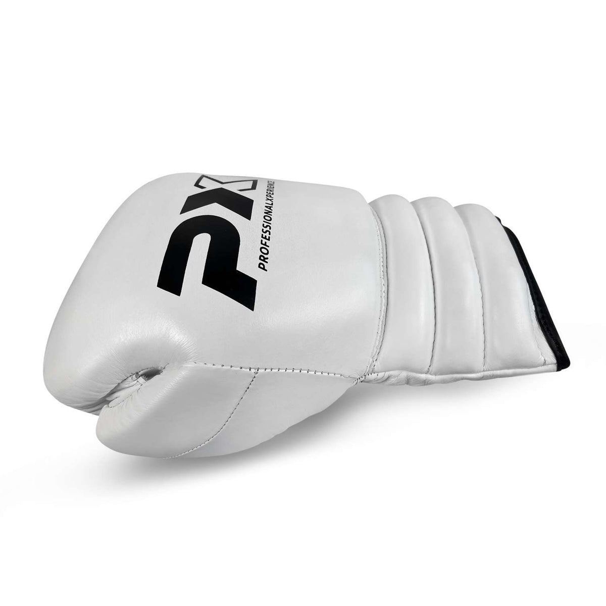 Boxhandschuhe Wettkampf weiß - Echtleder - 10 bis 16 oz
