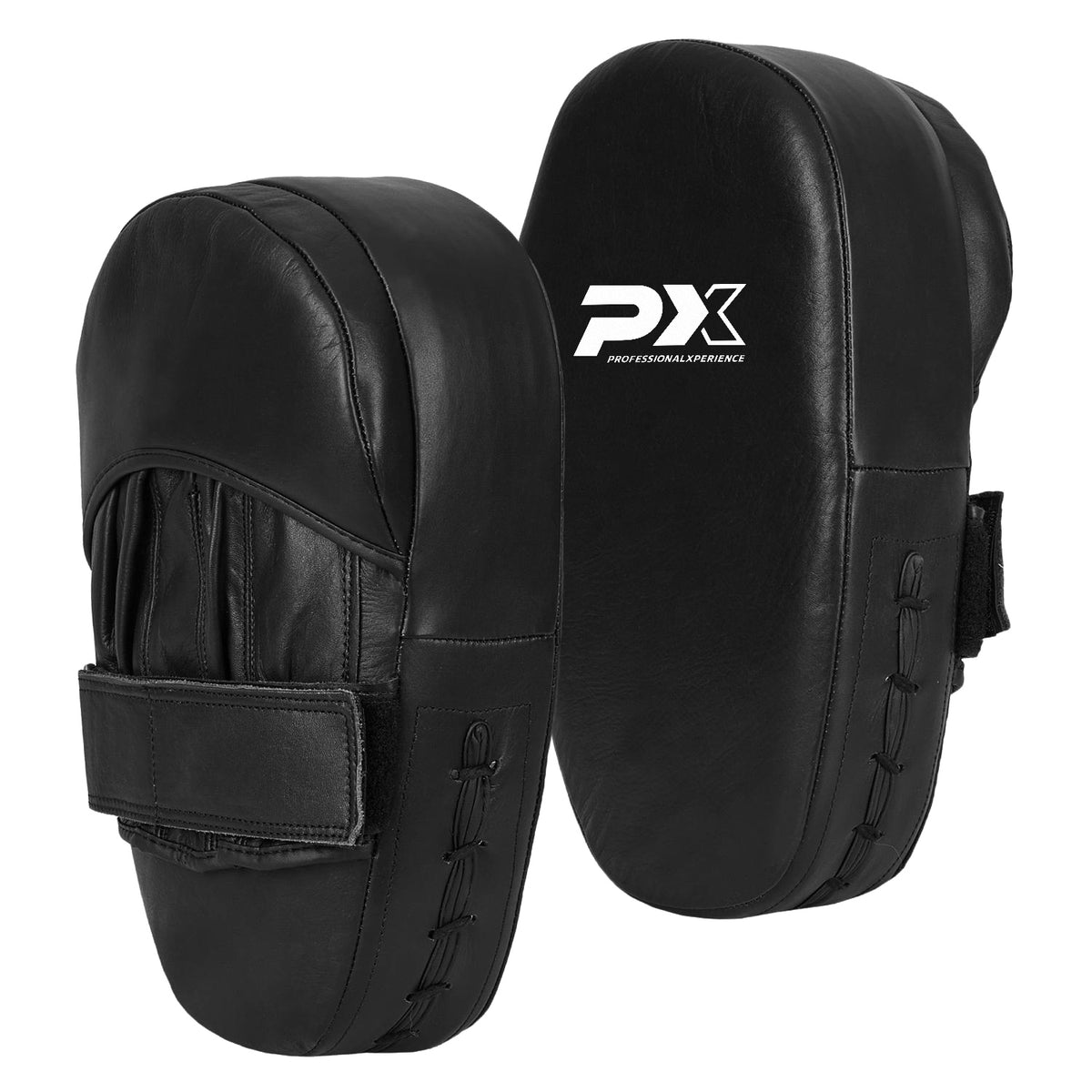 Instructor Trainer Handpratze, schwarz aus Leder (Paar)