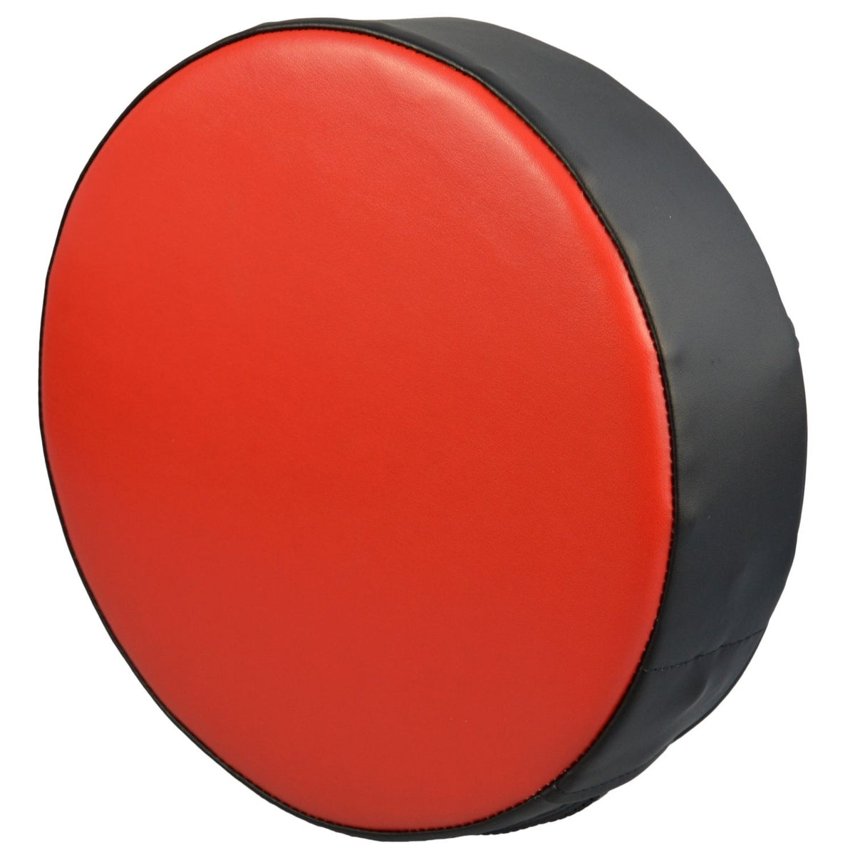 Handpratze Rund 25 cm - einstellbare Griffe - Kunstleder rot-schwarz