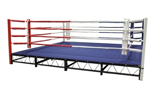 4 Ringseile für Kampffläche 4 x 4m OHNE RINGECKEN!!!! - aus Stahl - Kickboxen, Thaiboxen