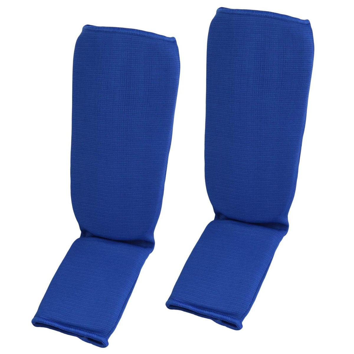 Schienbein-Spannschoner blau - Stretch-Material mit Schutzpolsterung