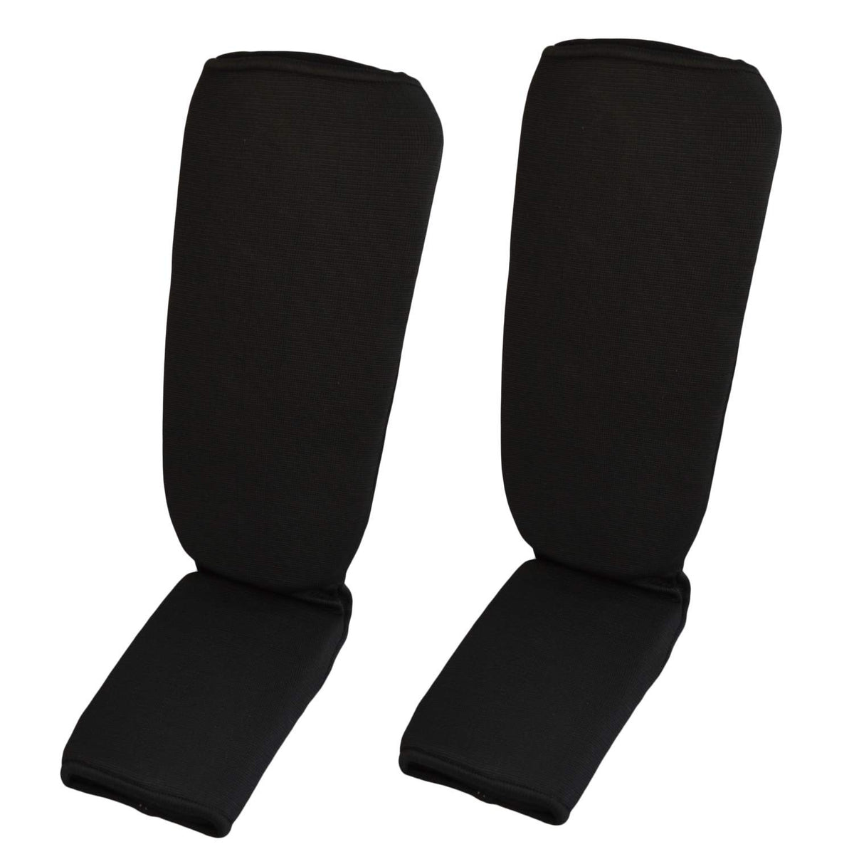 Schienbein-Spannschoner schwarz - Stretch-Material mit Schutzpolsterung