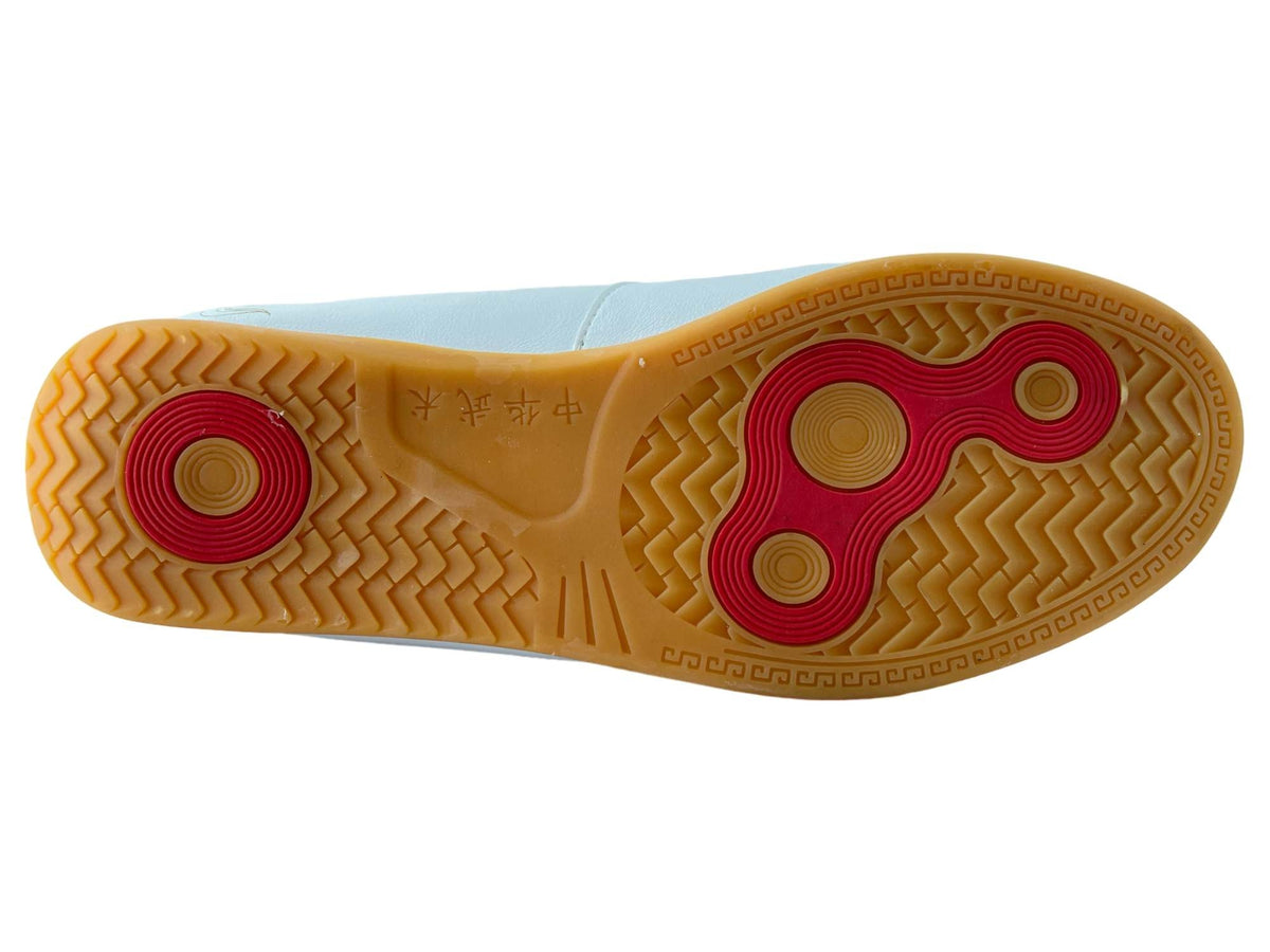 Kampfsportschuhe WU CHINESE Leder weiß - Leder - mit Stoffsohle