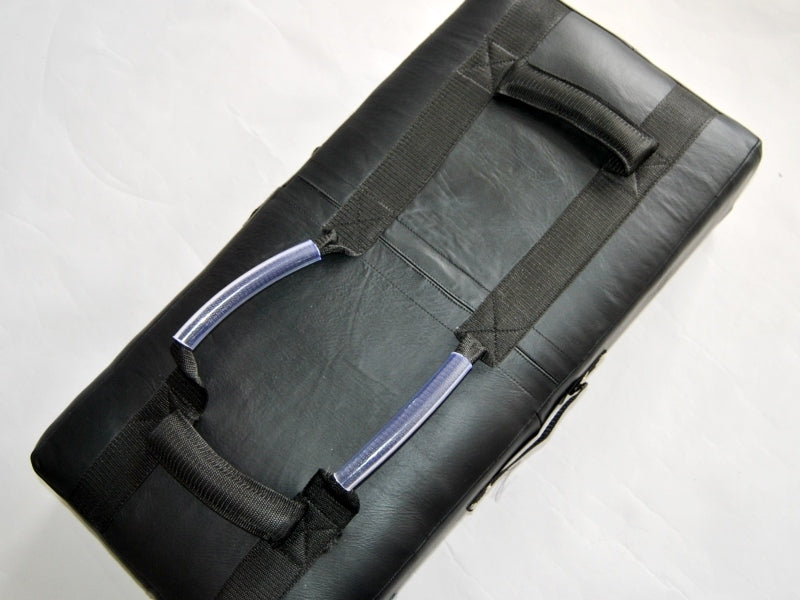 Schlagpolster XXL schwarz 75 x 37 x 15 cm - Leder - mit Griffen