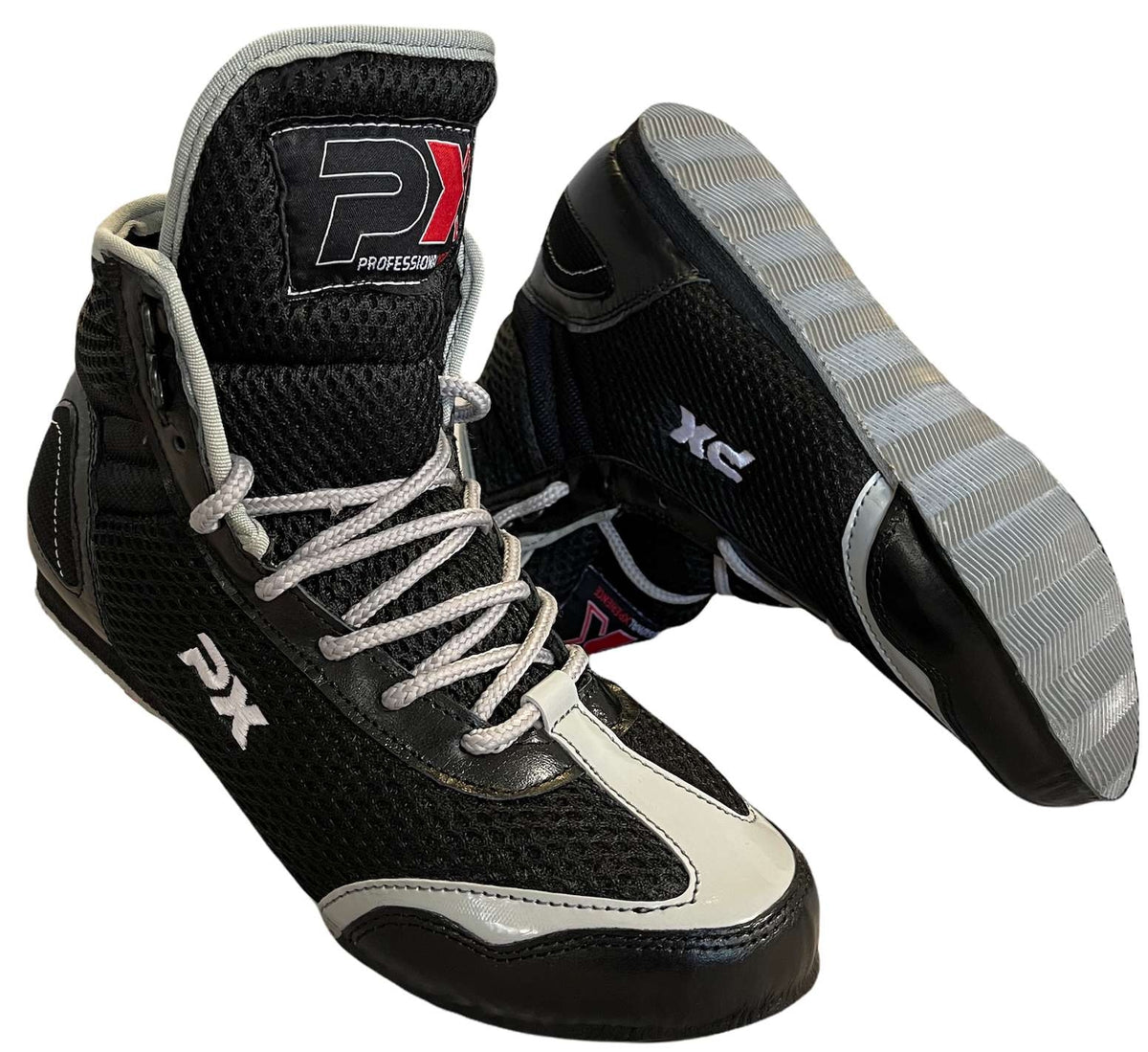 PX Box Schuhe, schwarz-grau mit Mesh