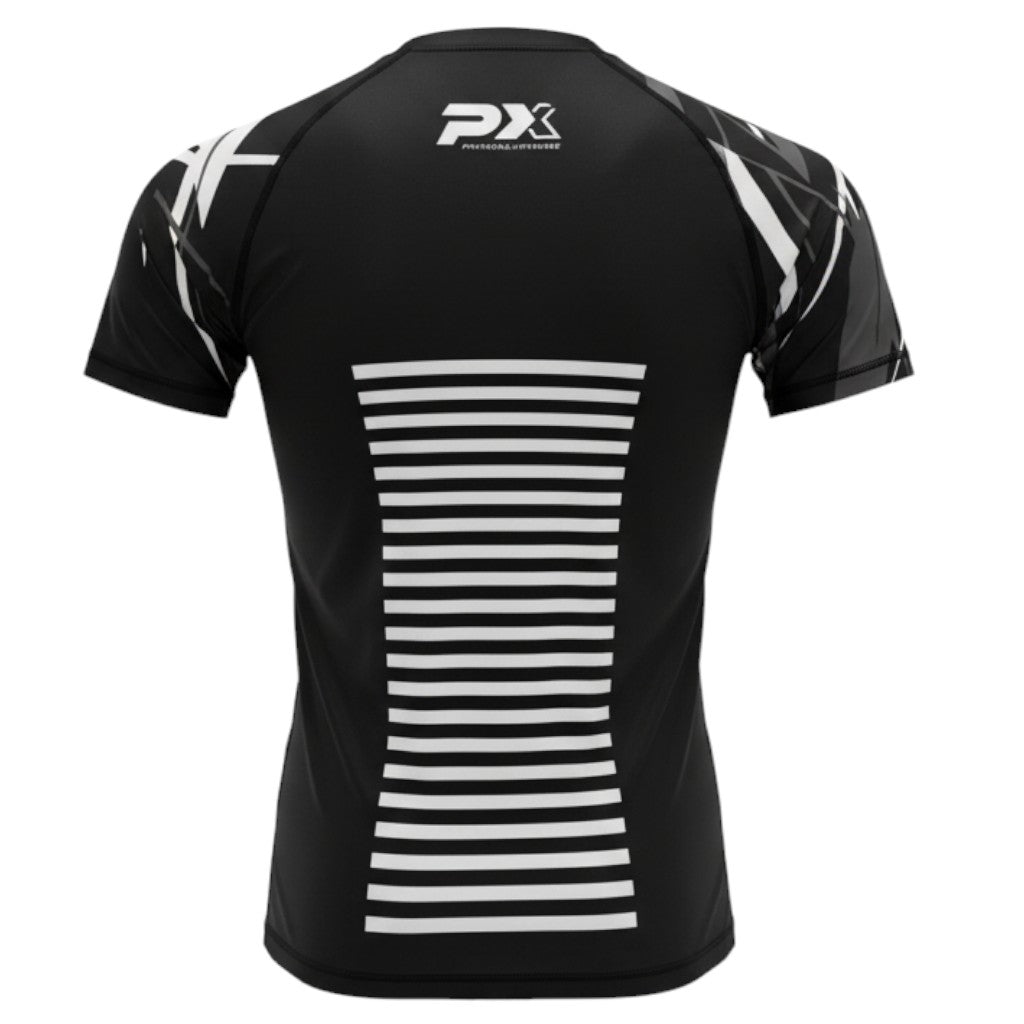 LEGACY X Rashguard kurzarm schwarz-grau
