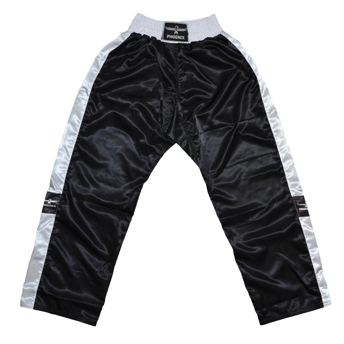 Satinhose TOPFIGHT, schwarz-weiß - Satin - mit Gummibund