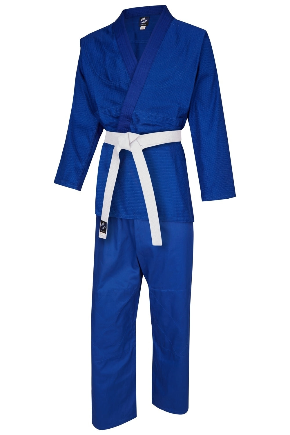 Einsteiger Judoanzug Challenge Gi 380g Blau - Baumwolle - mit Gummibund und Knieverstärkung