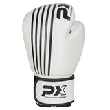 PX Boxhandschuhe SPARRING, PU weiß-schwarz - 8 bis 16 oz