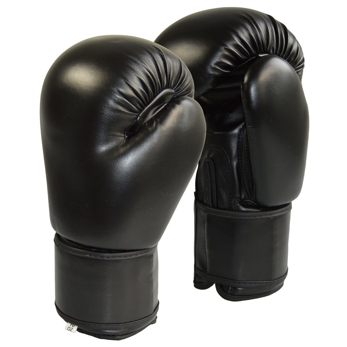 Boxhandschuhe Basic schwarz - Kunstleder - mit Klettverschluss - 8 bis 16 oz