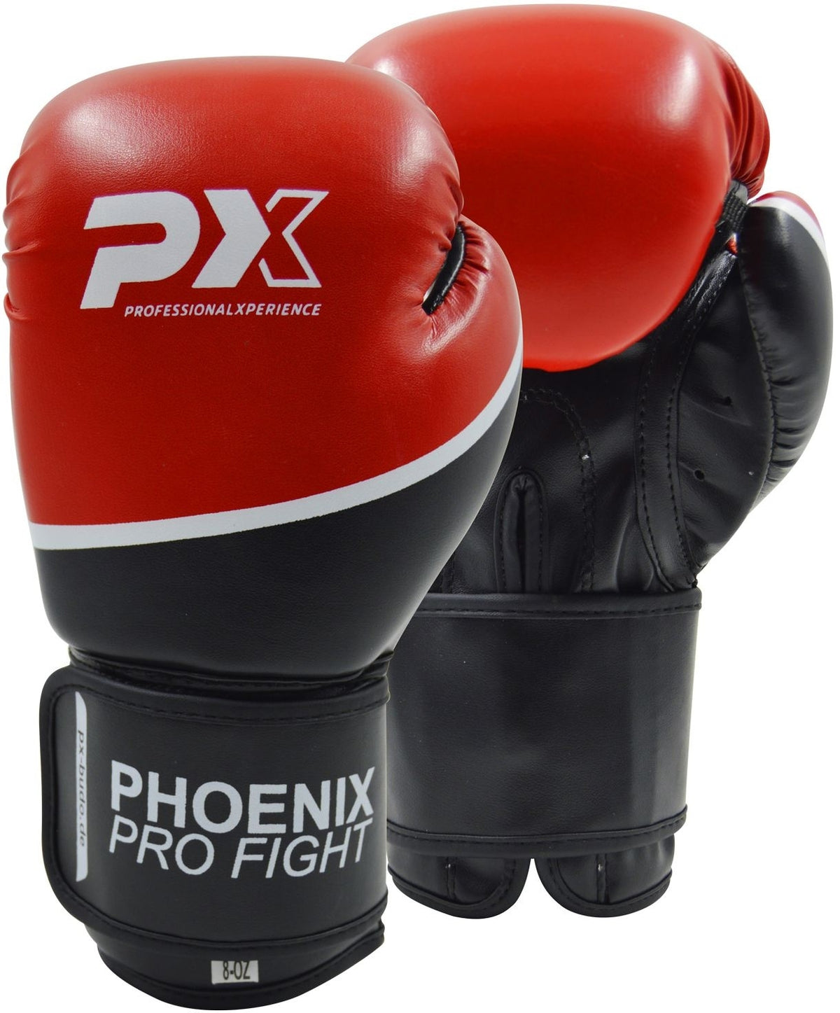 Boxhandschuhe PRO FIGHT schwarz-rot - 8 bis 16 oz