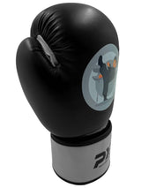 Kinder Boxhandschuhe Kids Glove Boys schwarz-weiß - Kunstleder mit Klettverschluss - 2 bis 8 oz