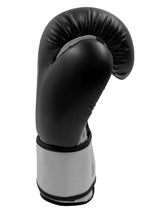 Kinder Boxhandschuhe Kids Glove Boys schwarz-weiß - Kunstleder mit Klettverschluss - 2 bis 8 oz