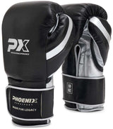 Boxhandschuhe LEGACY Pro Pure Combat Train schwarz - Echtleder - mit Klettverschluss - 8 bis 16 oz