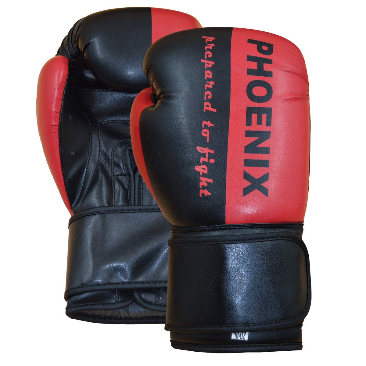 Boxhandschuhe Prepared to Fight schwarz-rot - Kunstleder - 2 bis 16 oz