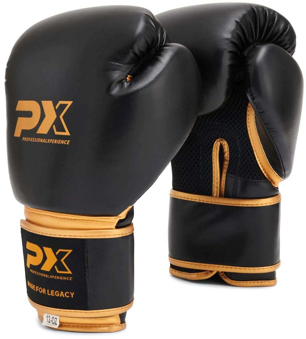Boxhandschuhe LEGACY schwarz-gold - Kunstleder - 8 bis 16 oz