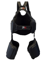 BODY ARMOUR Bauch- und Oberschenkelpolster schwarz - aus Leder - Thaiboxen, MMA