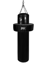 PX Boxsack-Ring, schwarz-grau, Erweiterung für Boxsäcke, Uppercuts, Knietechniken