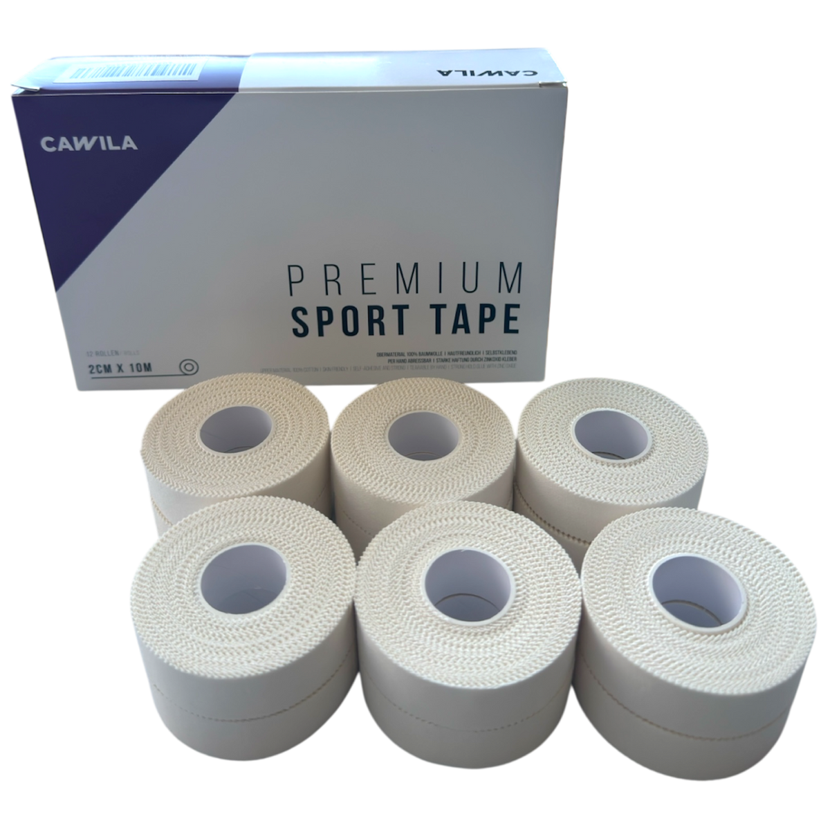 12er Pack Tape weiß . 2 cm x 10 m - Judo, MMA