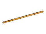 Escrima Stock Rattan 65 cm - Tiger Style Brandmuster Holz - 2,4 cm Durchmesser
