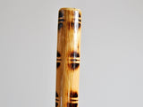 Escrima Stock Rattan 65 cm - Tiger Style Brandmuster Holz - 2,4 cm Durchmesser