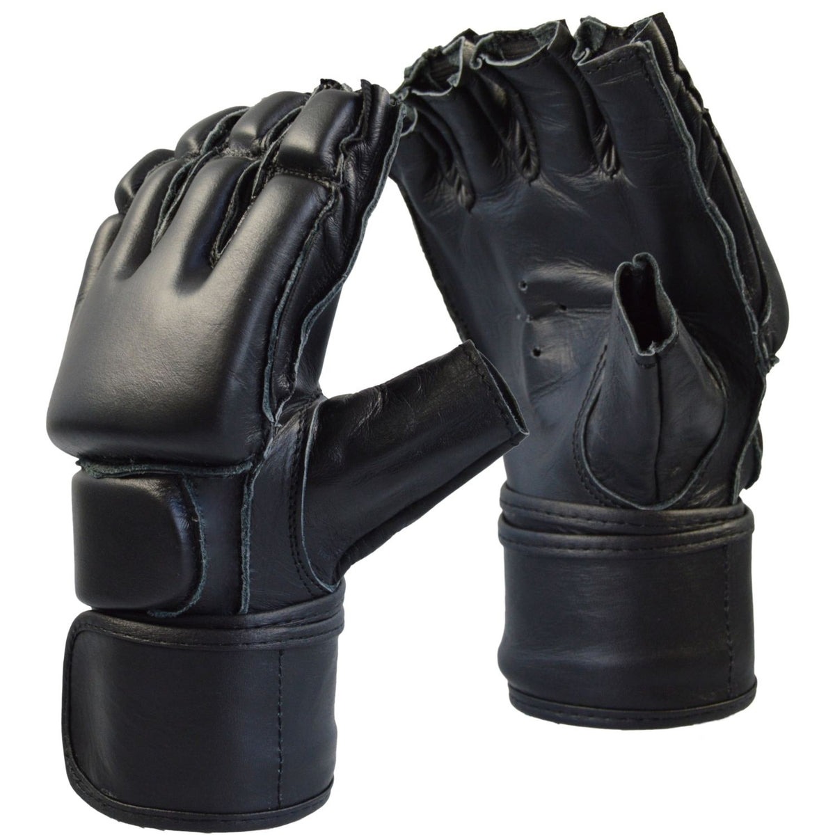 MMA Grappling Handschuhe Free-Fight Leder