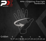 MMA Faustschützer schwarz - aus Echtleder - Ju Jutsu Handschutz