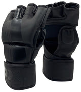 ProTech X-tra Handschutz, schwarz-schwarz PU, MMA Grappling