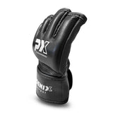 MMA Faustschützer ProShock schwarz - aus Echtleder - Grappling Handschutz
