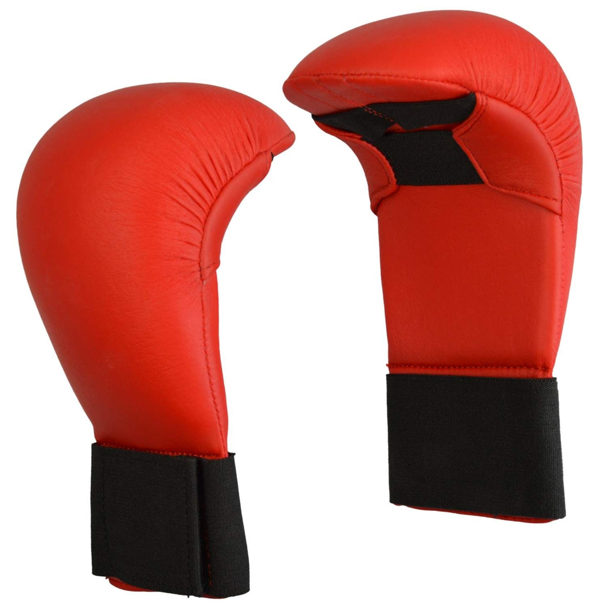 Karate Faustschützer rot - aus Kunstleder - Wettkampfhandschutz