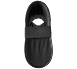 Fußschutz mit Zehentasche schwarz - Kunstleder - mit Klettverschluss