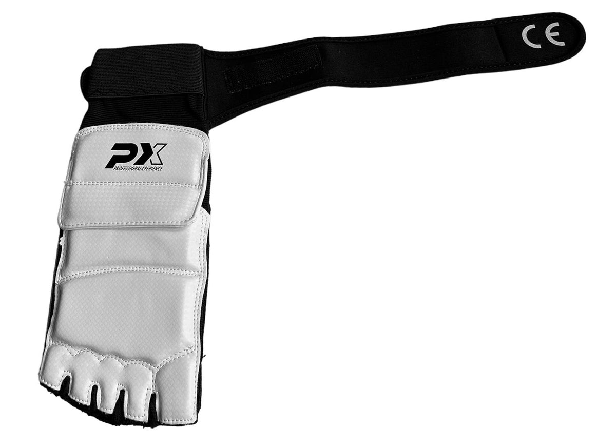 Taekwondo Fußschutz Spannbandage weiß