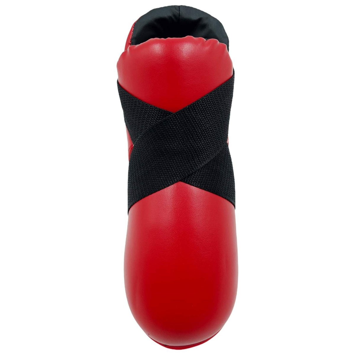 Fußschützer Kunstleder Rot - Karate, Taekwondo, Kickboxen - Kampfsport Schützer