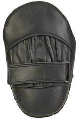 Instructor Trainer Handpratze, schwarz aus Leder (Paar)