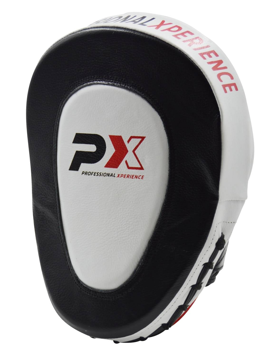 Handpratze Professional GEL Leder schwarz-weiß-rot (Paar)