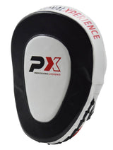 Handpratze Professional GEL Leder schwarz-weiß-rot (Paar)