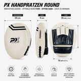 PX Boxpratzen Round - PU stone (Paar) - Runde Handpratze