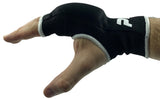 Stoff Handschoner, gepolstert schwarz L/XL schwarz-weiß - Mischgewebe - Boxen