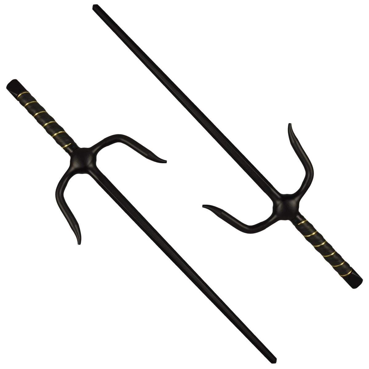 Paar Sai-Gabeln Octagon schwarz ca 48.5 cm ideal für Techniktraining robuste Ausführung