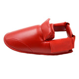 Karate Kumite Schienbein-Spannschutz blau ergonomische Passform – mit Klettverschluss