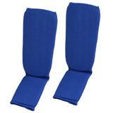 Schienbein-Spannschoner blau - Stretch-Material mit Schutzpolsterung