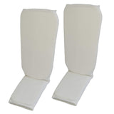 Schienbein-Spannschoner weiß Stoff - Stretch-Material mit Schutzpolsterung