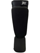 Schienbein-Spannschoner schwarz - Stretch-Material mit Schutzpolsterung