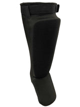 Schienbein-Spannschoner schwarz - Stretch-Material mit Schutzpolsterung