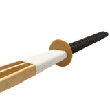 Samurai Katana Shinai-Stil 118 cm - Bambus Klinge, schwarzer Griff