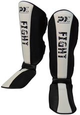 PX Schienbein-Spannschutz FIGHT II Kunstleder ergonomische Passform – mit Klettverschluss