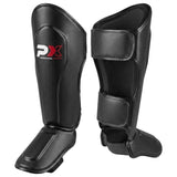 PX Schienbein-Spannschutz FIGHT PRO Kunstleder schwarz