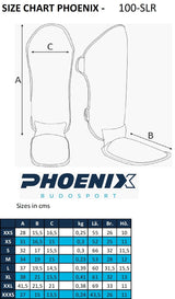PX Schienbein-Spannschutz FIGHT PRO schwarz-rot