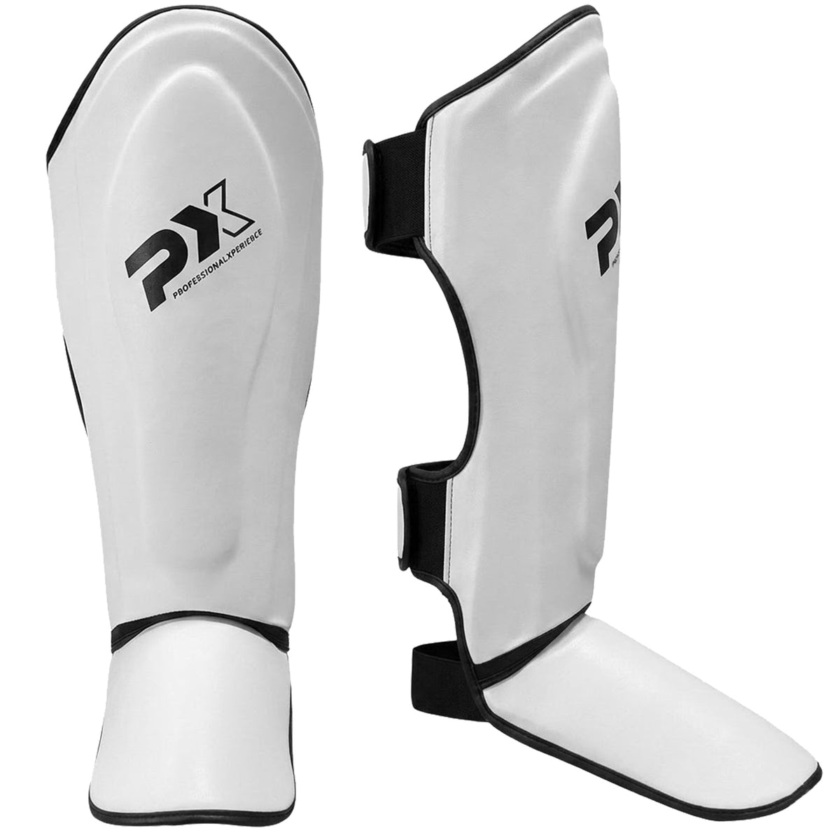 PX Schienbein-Spannschutz FIGHT PRO weiß-schwarz